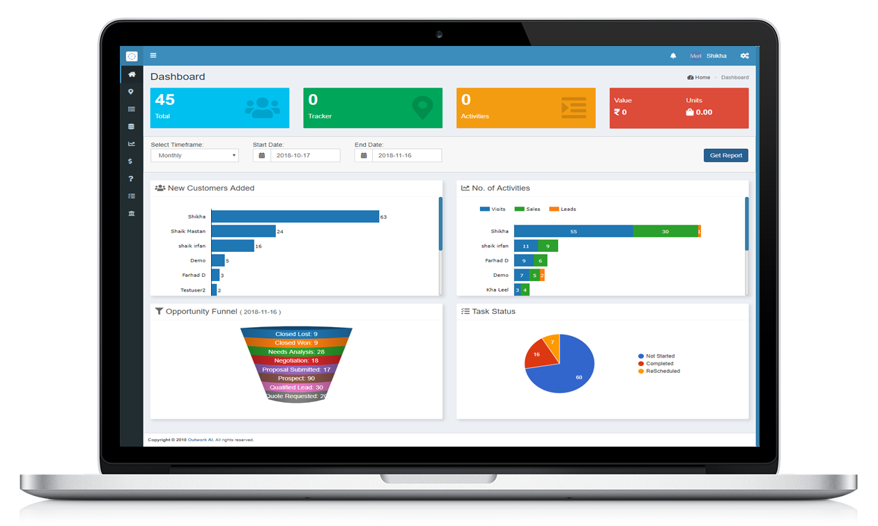 Outwork AI :: CRM + SFA
